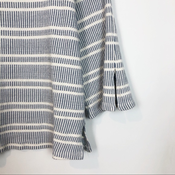 Postmark Blue & White Striped Flare Sleeve Top S - Picture 6 of 8
